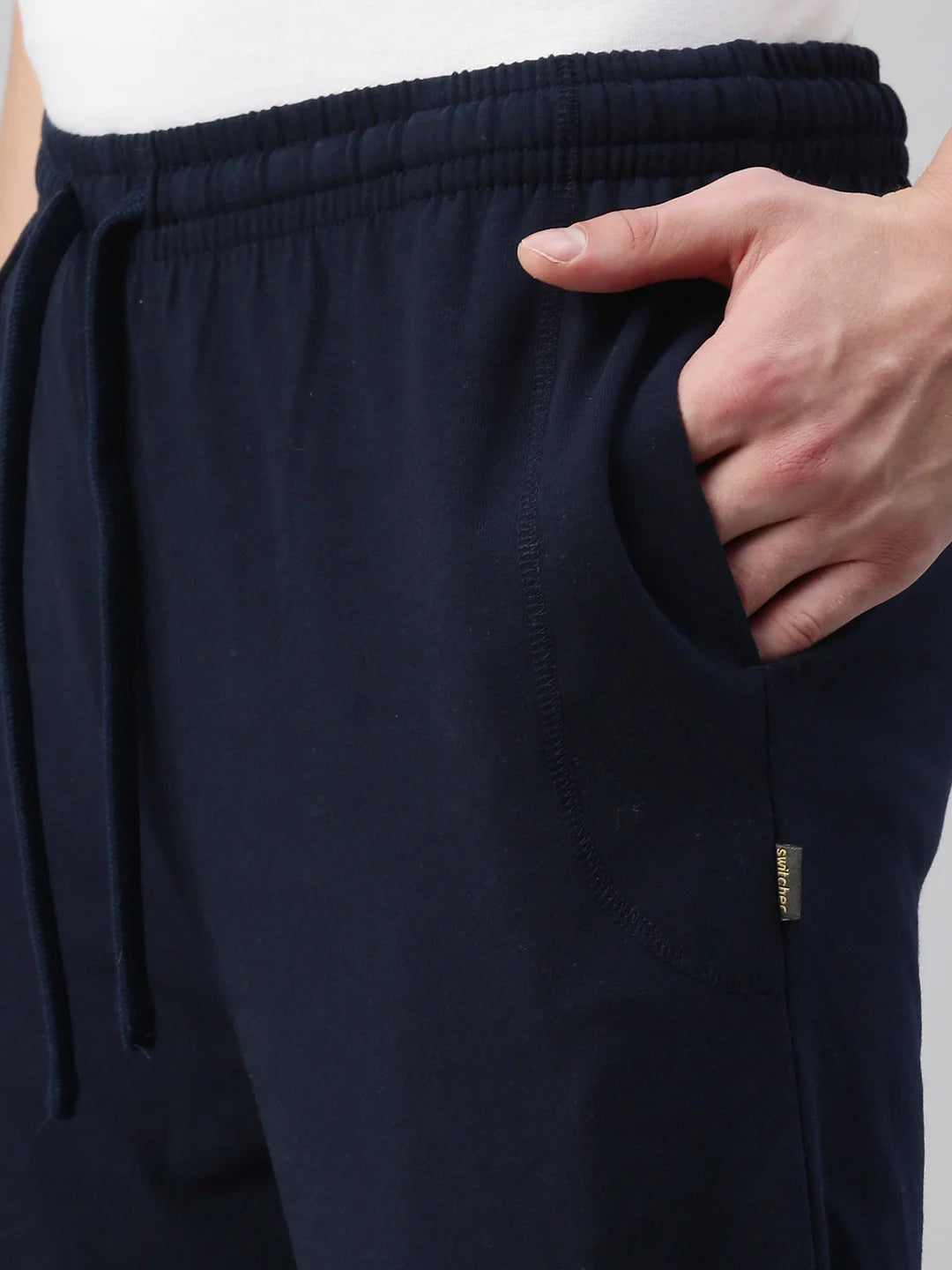 pantaloni da tuta unisex-denver in cotone/poliestere-bianco-frontale